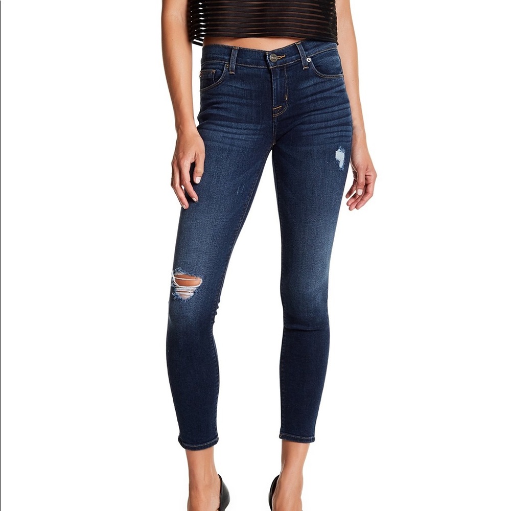 Hudson Jeans Krista Super Skinny Crop Size 26 EUC